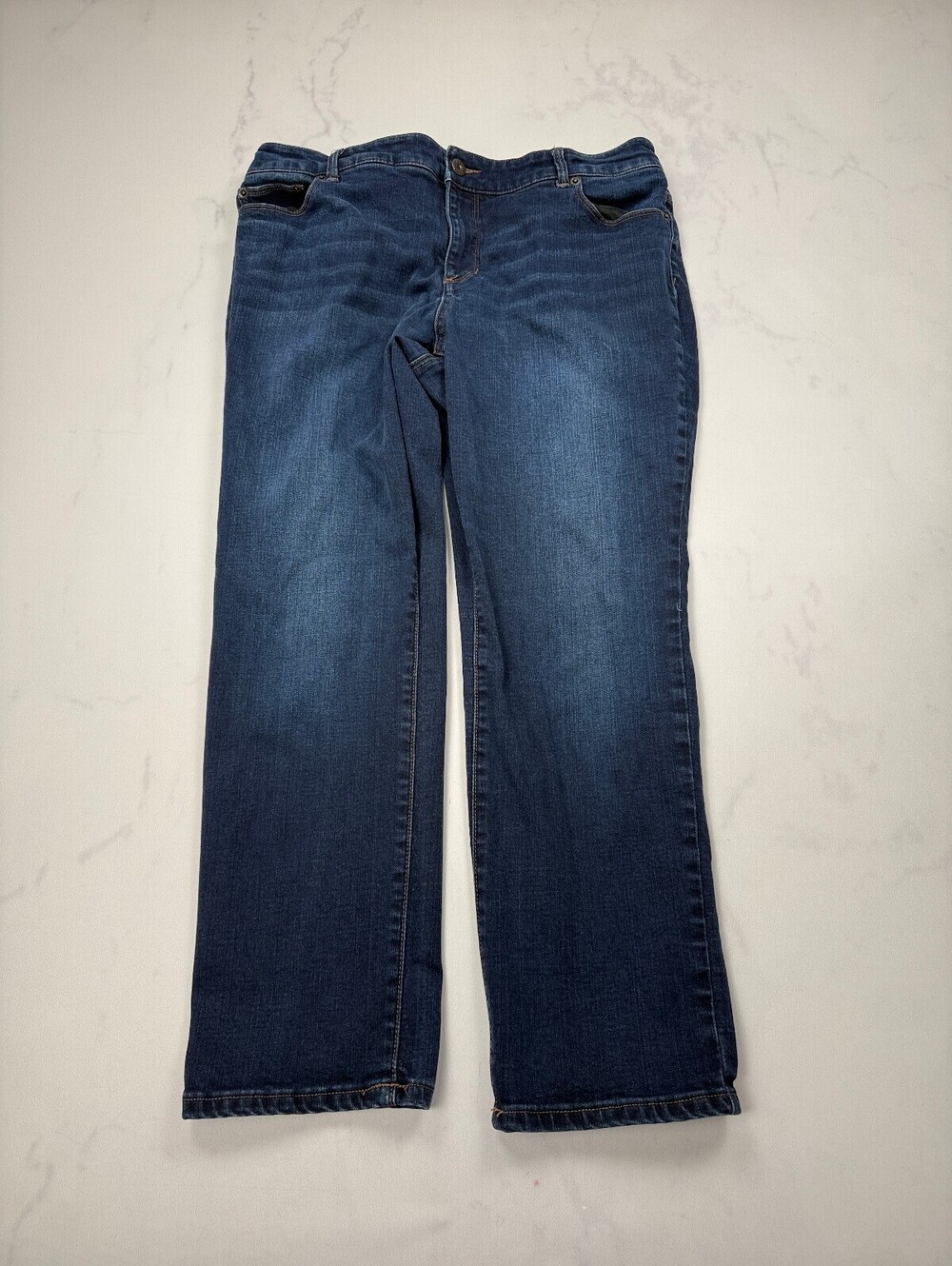 Chico's So Slimming Jeans Blue Modern Slim Fit - Womens 2.5